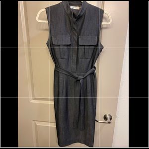 Calvin Klein dark grey dress